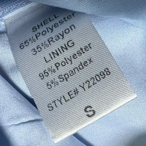 Do + Be Wide Leg Casual Pleated Trouser Dress Pants Light Blue Size Small - Picture 5 of 8